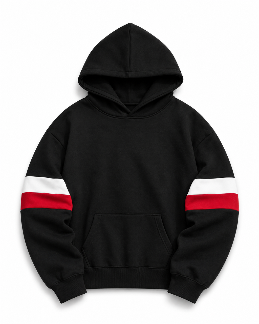 HOODIE TRICOLORS NEGRO