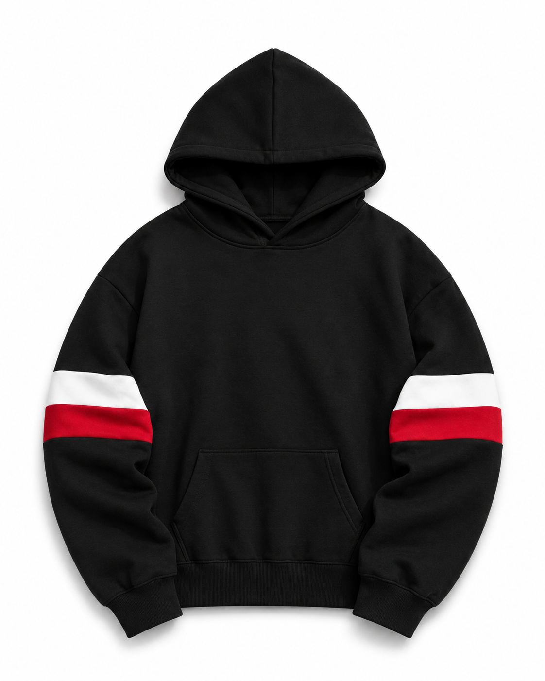 HOODIE TRICOLORS NEGRO