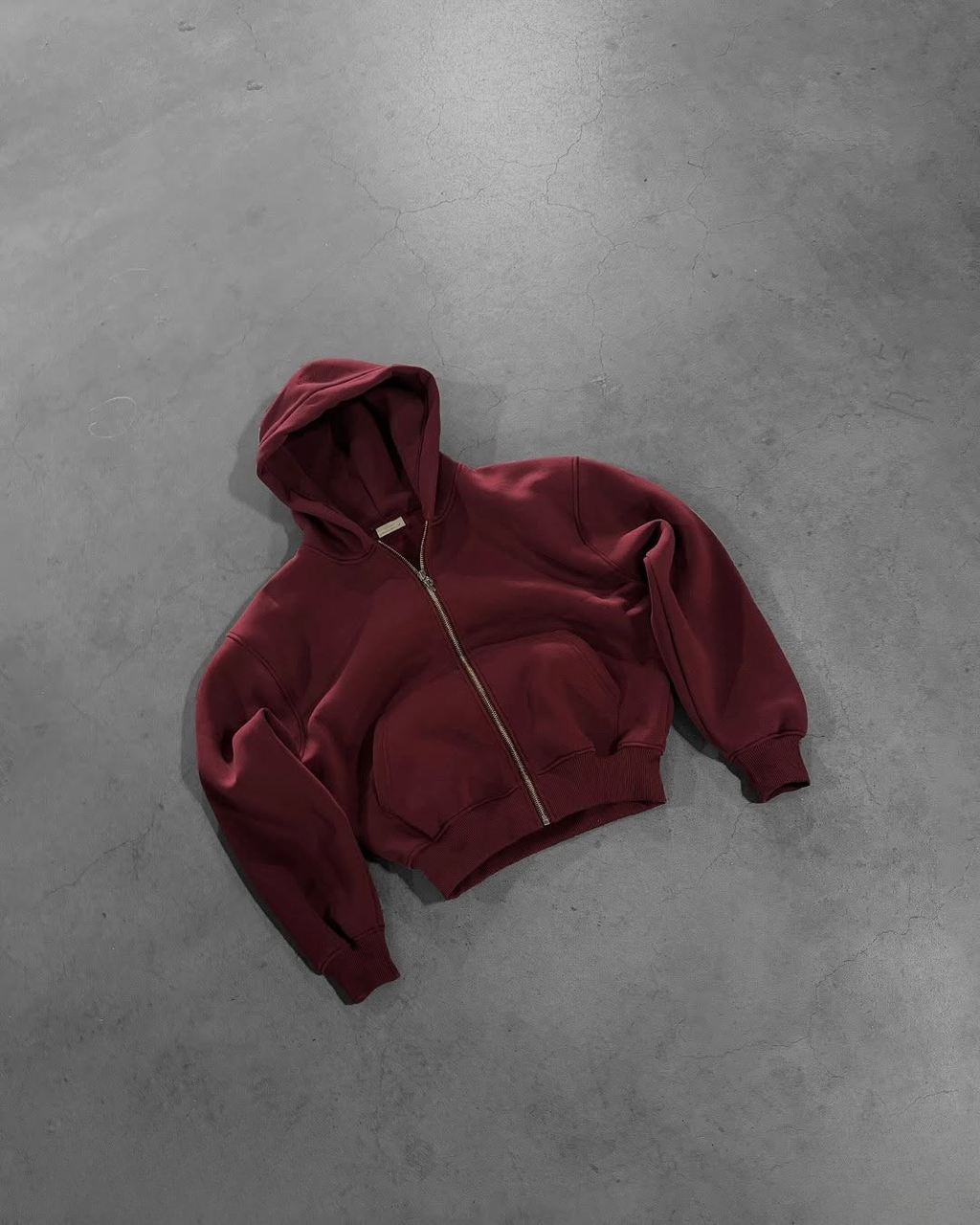 ZIP HOODIE — VINO