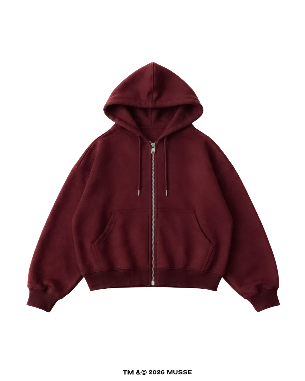 ZIP HOODIE — VINO