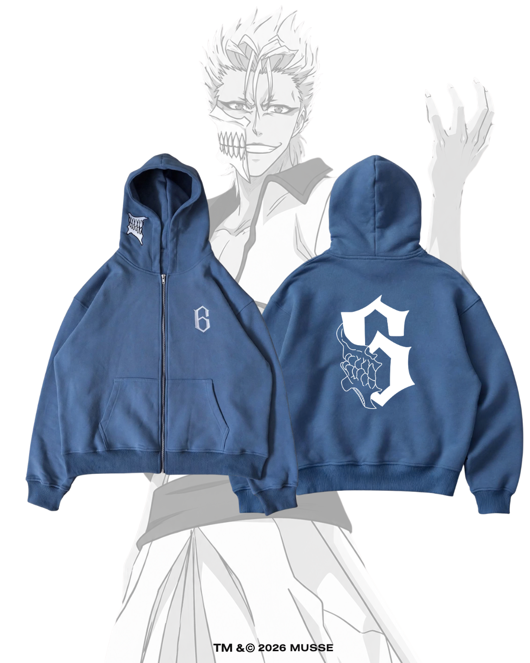 ZIP HOODIE — ESPADA N°6 GRIMMJOW
