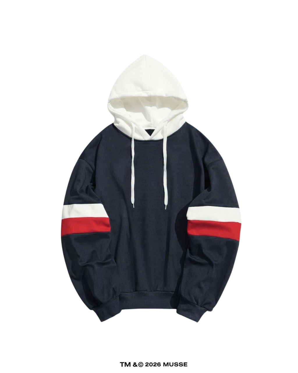 HOODIE TRICOLORS AZUL