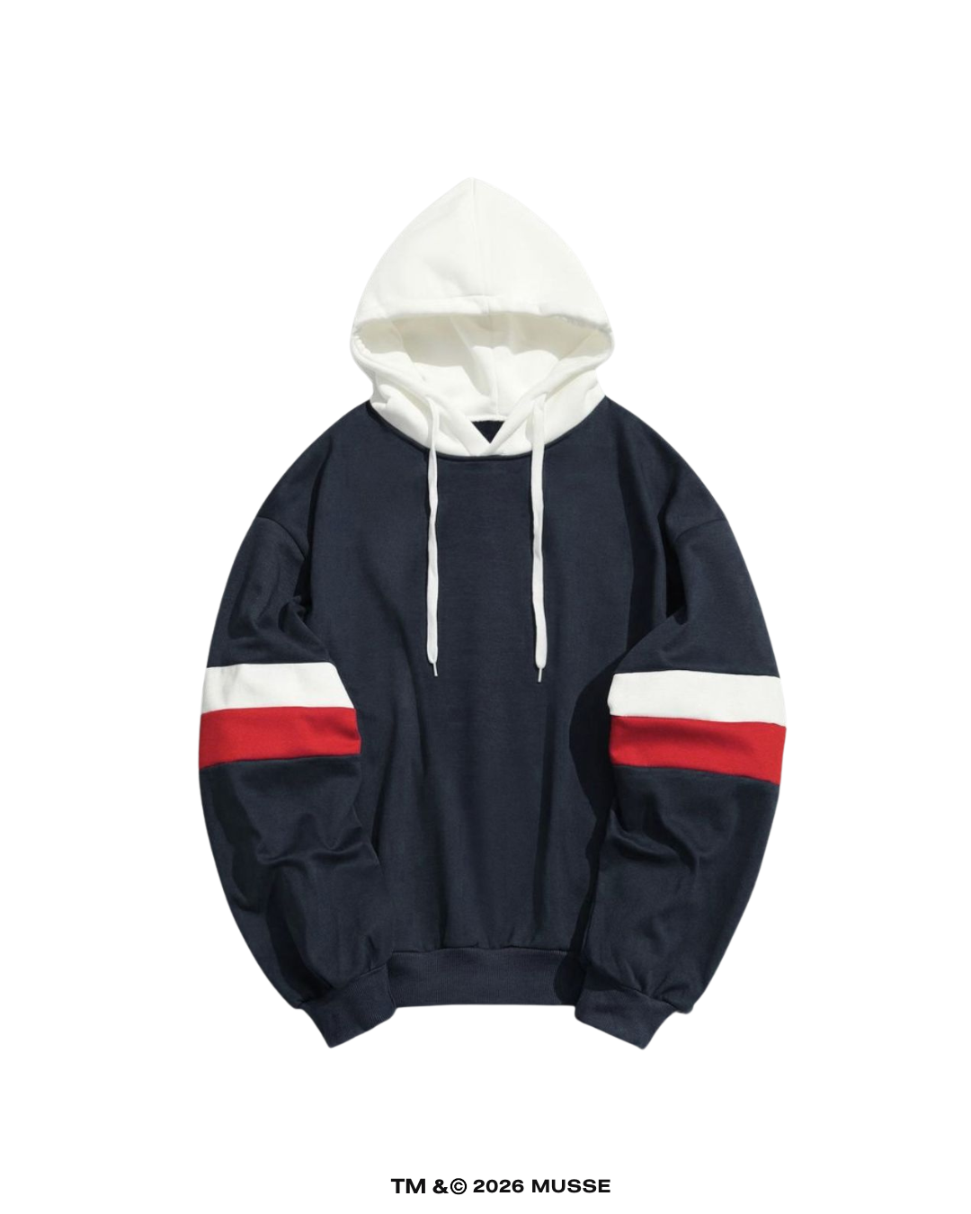 HOODIE TRICOLORS AZUL