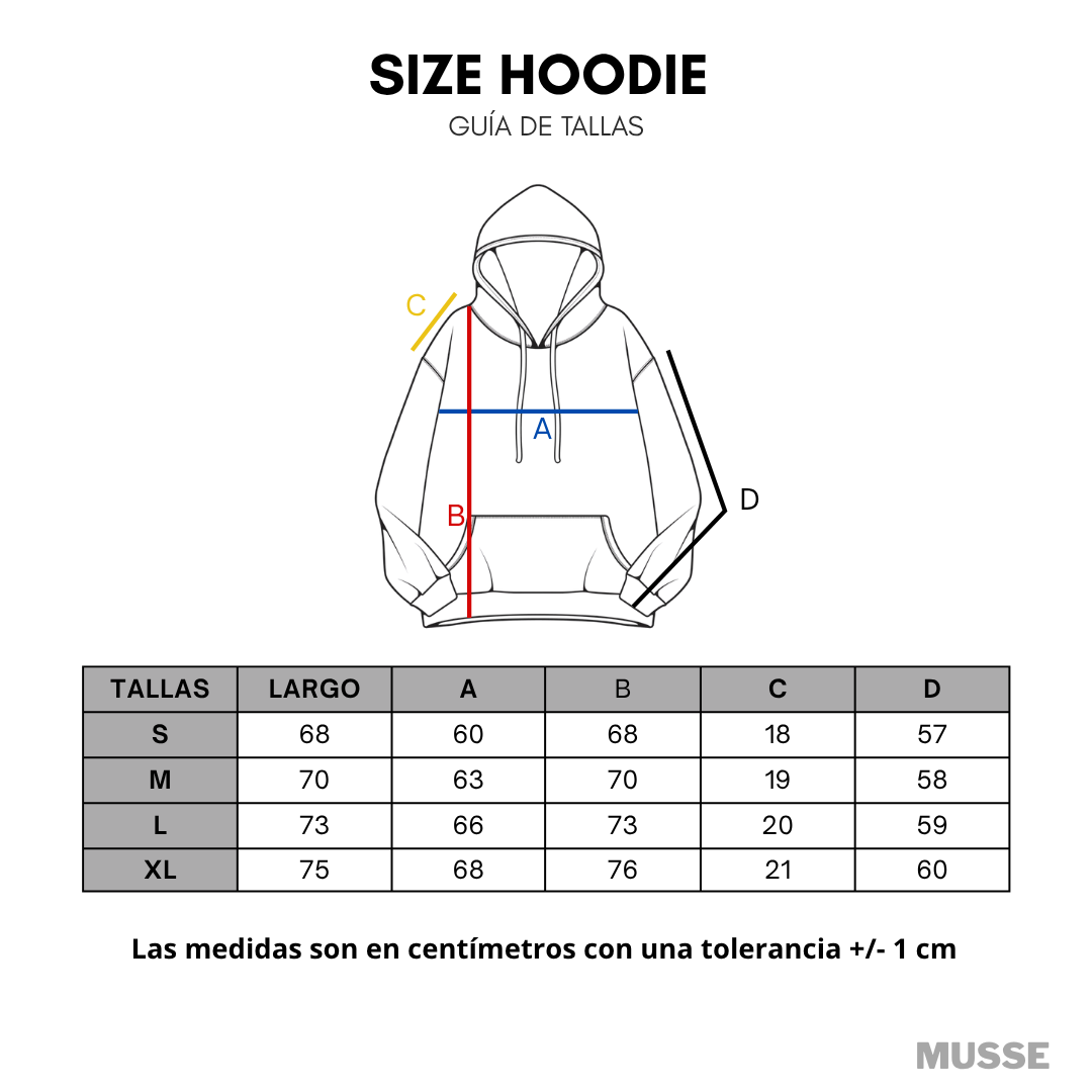HOODIE OVERSIZE BORDADO ROSE NEGRO